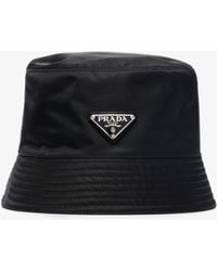 Prada - Re-nylon Logo Plaque Bucket Hat - Women's - Cotton/nylon - Lyst