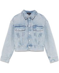 Wardrobe NYC - Cropped Denim Jacket - Lyst