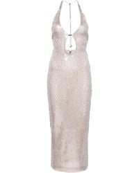 16Arlington - Sola Sequinned Midi Dress - Lyst