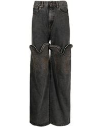 Y. Project - Black Evergreen Maxi Cowboy Cuff Jeans - Men's - Organic Cotton - Lyst
