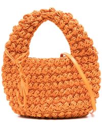 JW Anderson - Popcorn Basket Tote Bag - Unisex - Cotton/calfskin/polyurethane - Lyst