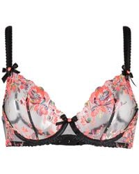 Agent Provocateur - Lexx Floral-embroidered Bra - Lyst