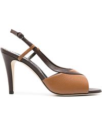 Manolo Blahnik - Flora 90mm Leather Sandals - Lyst