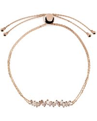 Suzanne Kalan - 18k Rose Willow Bar Diamond Bracelet - Lyst