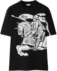 Burberry - Ekd-print Cotton T-shirt - Men's - Cotton - Lyst