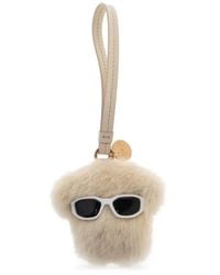 Versace - Fur Keychain - Lyst