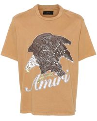 Amiri - Eagle Print Cotton T-shirt - Lyst