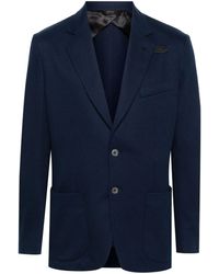 Brioni - Silk-blend Blazer - Men's - Silk/cupro/cotton/lambskin - Lyst