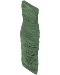 Norma Kamali - Gathered One-shoulder Dress - Women's - Polyester/spandex/elastane - Lyst