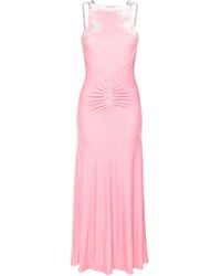 Rabanne - Crystal-embellished Velvet Maxi Dress - Women's - Viscose/spandex/elastane/polyamide/polyamidespandex/elastane - Lyst