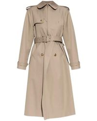 McQueen - Belted Trench Coat - Lyst