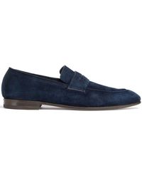 Zegna - L'asola Suede Loafers - Lyst