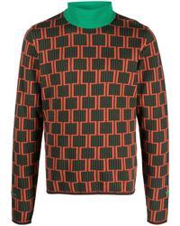 adidas - Multicolour Geometric Sweater - Men's - Cotton/viscose/polyamide - Lyst