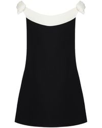 Valentino Garavani - Crepe Couture Mini Dress With Bows - Lyst