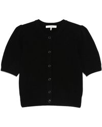 FRAME - Short-Sleeve Cardigan - Lyst