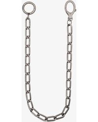 balenciaga silver chain necklace