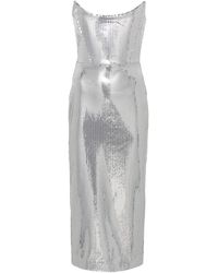 Alex Perry - -tone Strapless Sequinned Maxi Dress - Women's - Acetate/polyester/nylon - Lyst