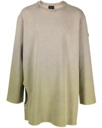 Moncler - Moncler + Rick Owens - Green Acid Degradé Cut-out Sweater - Men's - Cotton/polyester - Lyst