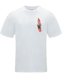 JW Anderson - Gnome-print Cotton T-shirt - Lyst