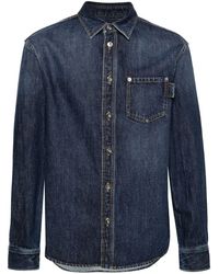 Bottega Veneta - Long-sleeve Denim Shirt - Men's - Cotton - Lyst