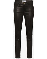 frame le high leather pants