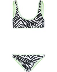 Reina Olga - Green Zebra Print Bikini - Lyst