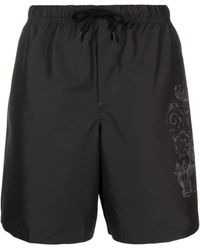 Versace - Cartouche-Print Swim Shorts - Lyst