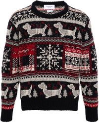 Thom Browne - Fair Isle Intarsia Jumper - Lyst