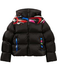 Emilio Pucci - Marmo-print Hooded Quilted Jacket - Women's - Nylon - Lyst
