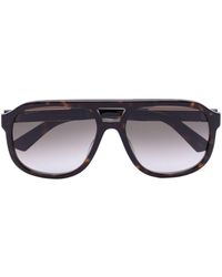 Gucci - Tortoiseshell Pilot-style Sunglasses - Unisex - Acetate - Lyst