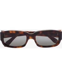 Totême Tortoiseshell Rectangular Sunglasses - Brown