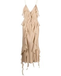 Khaite - The Pim Silk Midi Dress - Lyst