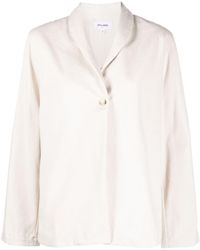 Still Here - White Single Breasted Jacket - Women's - Cotton - Lyst