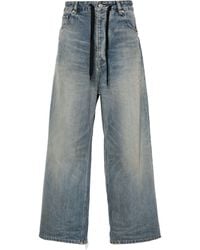 Balenciaga - Mid-Rise Wide-Leg Jeans - Lyst