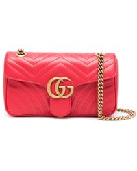 Gucci - GG Marmont Small Matelasse Leather Shoulder Bag - Lyst