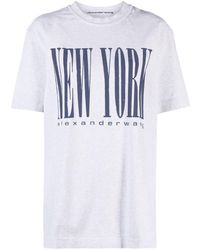 Alexander Wang - New York-print T-shirt - Lyst