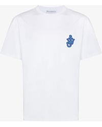 JW Anderson - Anchor Patch Cotton T-shirt - Men's - Cotton - Lyst