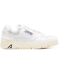 Autry - Clc Sneakers In White And Leather - Lyst