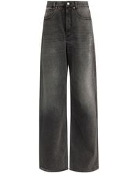MM6 by Maison Martin Margiela - Panelled Wide-leg Jeans - Lyst