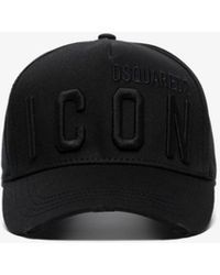 DSquared² Black Icon Logo Baseball Cap