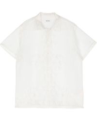 Bode - Ivy Embroidered Sheer Shirt - Lyst