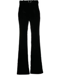 Proenza Schouler - Marie Velvet Flared Trousers - Women's - Polyester/elastane/cotton - Lyst