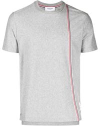 Thom Browne - Rwb Stripe-print Cotton T-shirt - Men's - Cotton - Lyst