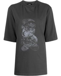 we11done - Bear-print Cotton T-shirt - Women's - Cotton/polyurethane - Lyst