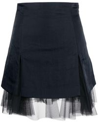Molly Goddard - Max Tulle-trim Mini Skirt - Lyst