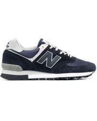 New Balance - 576 Logo-Patch Leather Sneakers - Lyst