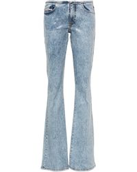 DIESEL - Low Rise Sequin Flared Jeans - Lyst