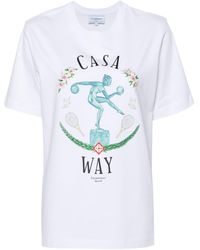 Casablancabrand - Sport Print Organic Cotton T-shirt - Unisex - Organic Cotton - Lyst