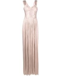 Maria Lucia Hohan - Pink Sabina Pleated Maxi Gown - Lyst