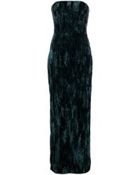 16Arlington - Samare Feather Trim Velvet Gown - Women's - Acetate/cupro/polyester - Lyst